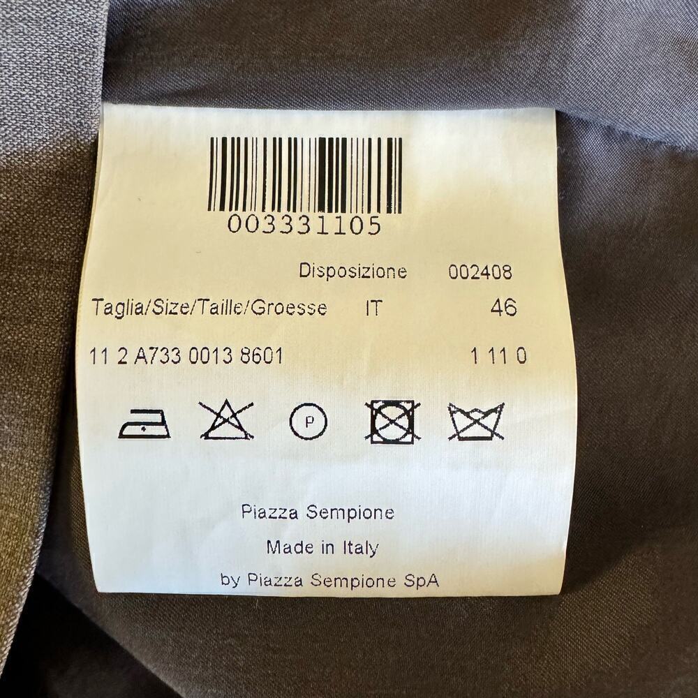 Piazza Sempione Sheath Knee Length  Dress Brown Lined Classic Size 10 Italy Made - Picture 8 of 10